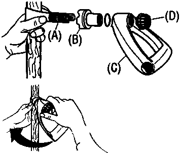D-grip attach illustration